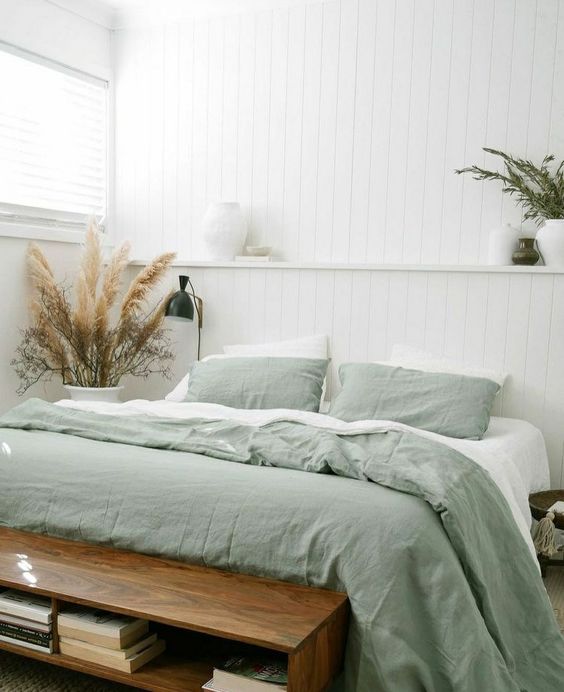 50 Green And White Bedroom Decor Ideas DigsDigs