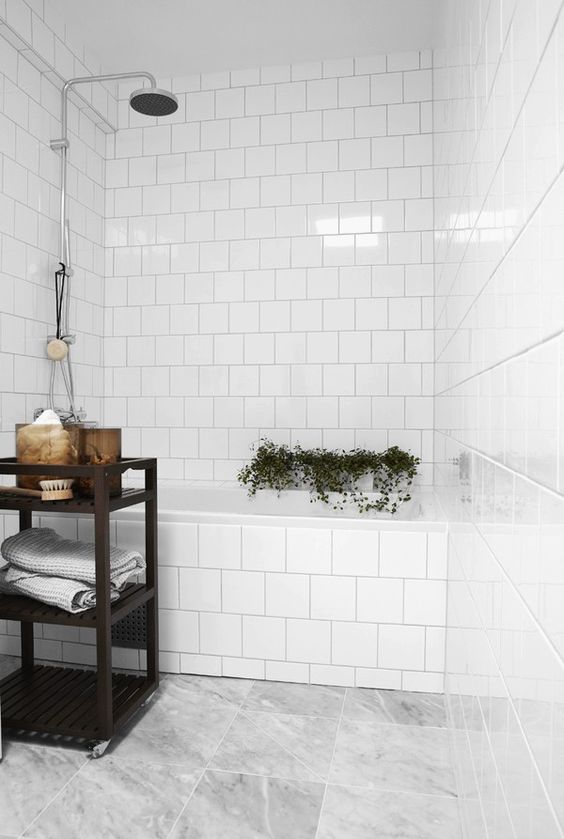 64 Cool Square Tile Ideas For Bathrooms DigsDigs