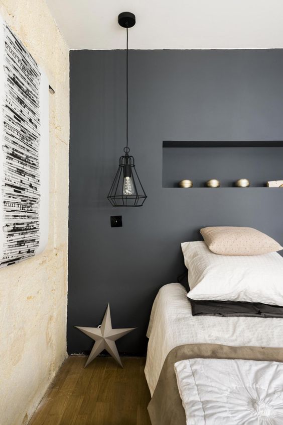 46 Practical And Decorative Bedroom Niche Shelves - DigsDigs