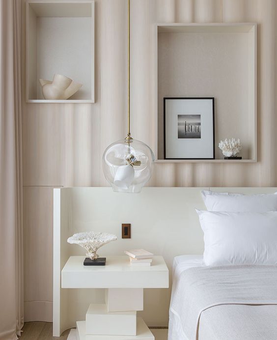 46 Practical And Decorative Bedroom Niche Shelves - DigsDigs