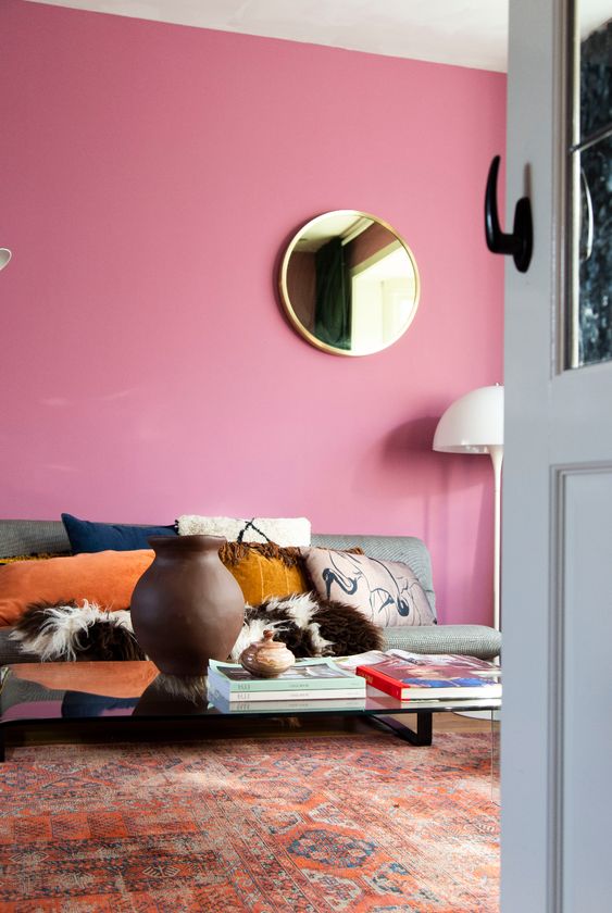 47 Lovely And Inspiring Pink Living Rooms DigsDigs