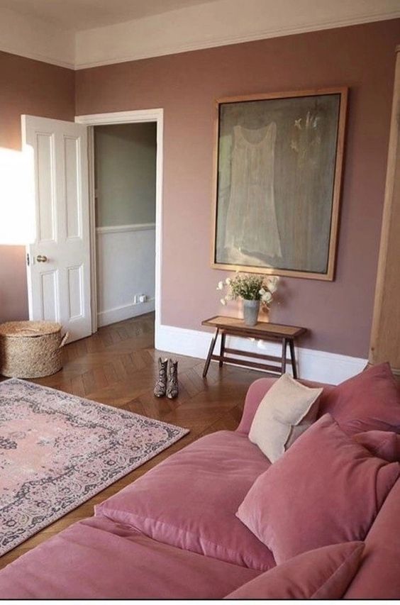 47 Lovely And Inspiring Pink Living Rooms - DigsDigs