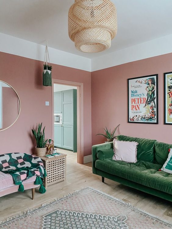 47 Lovely And Inspiring Pink Living Rooms DigsDigs