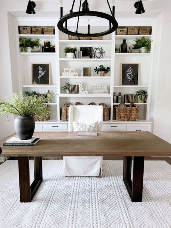 87 Inviting Modern Farmhouse Home Offices DigsDigs
