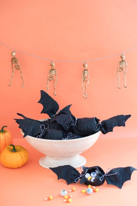 a creative skeleton garland will do for both a kids' and an adult party and will make your space cooler and bolder