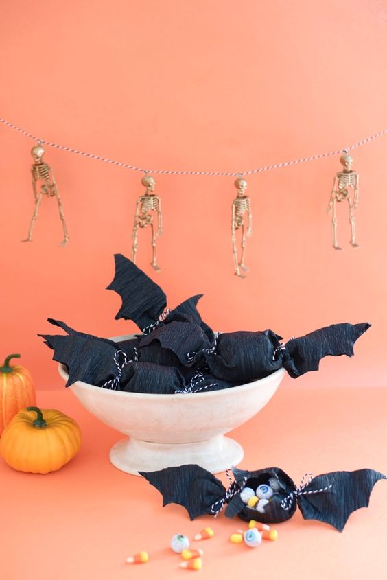 a creative skeleton garland will do for both a kids' and an adult party and will make your space cooler and bolder
