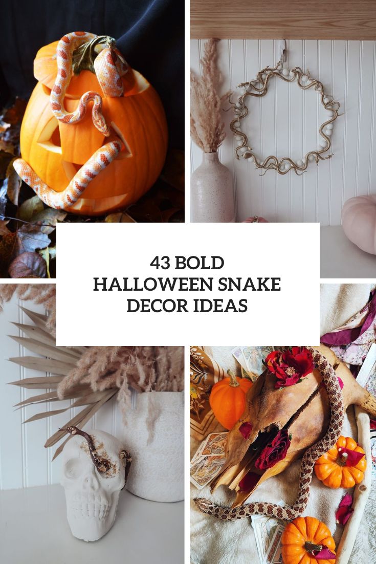 43 Bold Halloween Snake Decor Ideas