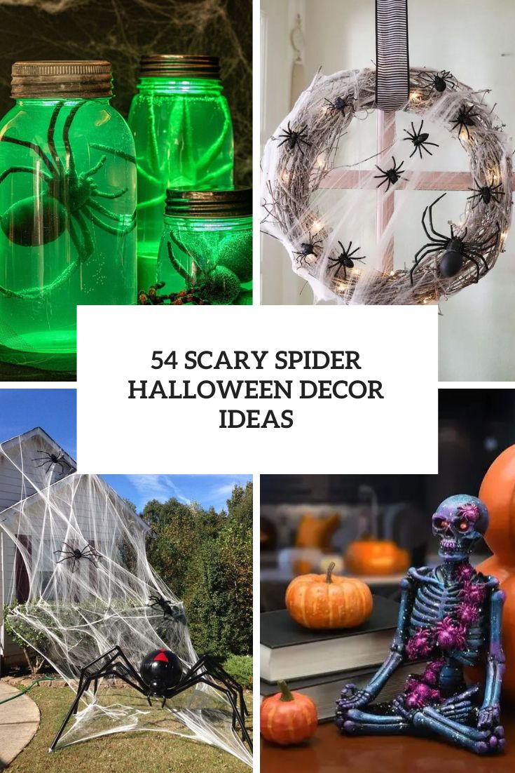 54 Scary Spider Halloween Decor Ideas