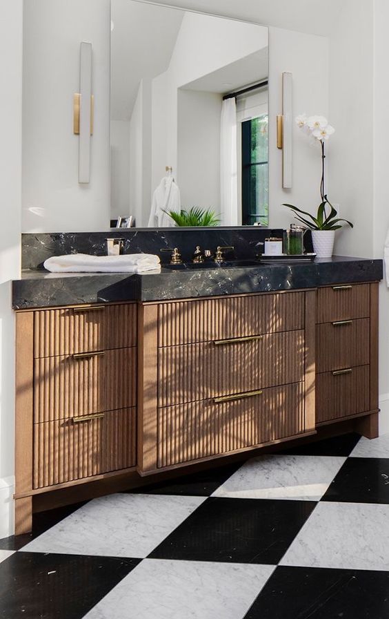 62 Trendy And Sophisticated Fluted Vanities DigsDigs