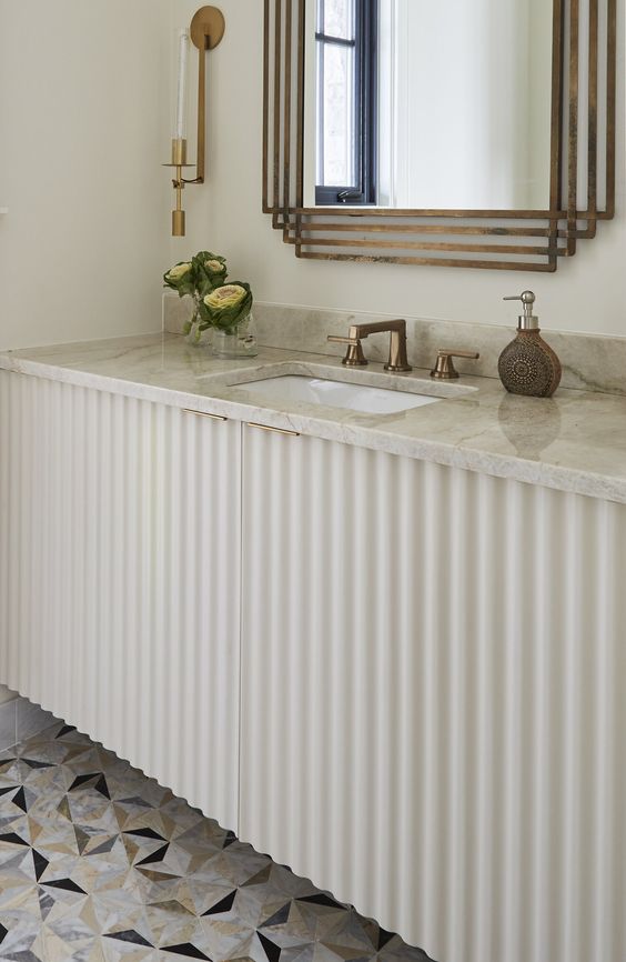 62 Trendy And Sophisticated Fluted Vanities DigsDigs