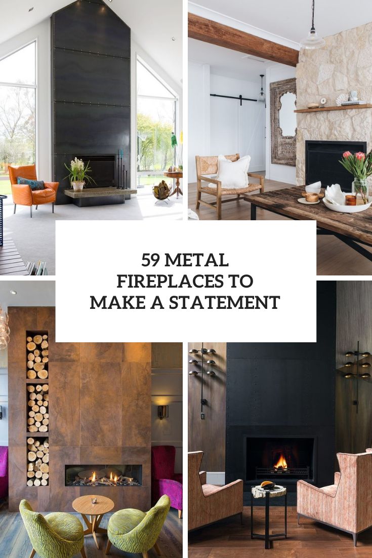 59 Metal Fireplaces To Make A Statement
