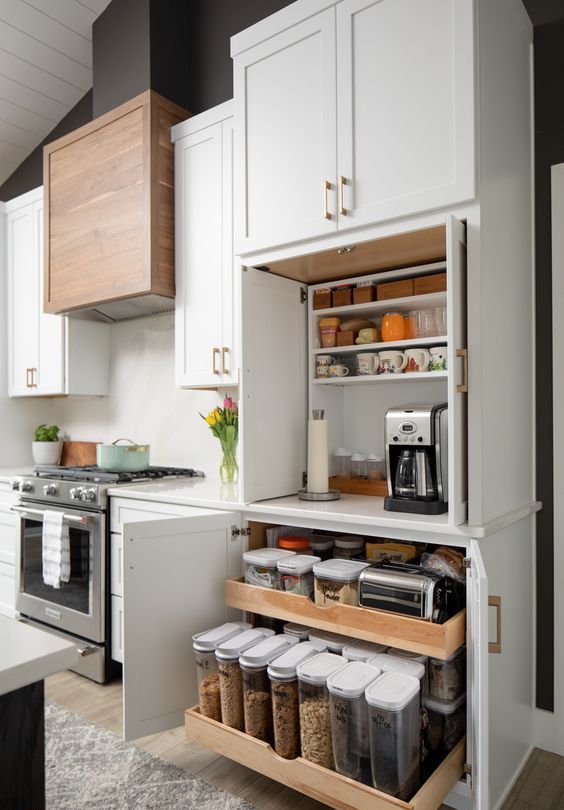 66 Creative Appliances Storage Ideas For Small Kitchens - DigsDigs