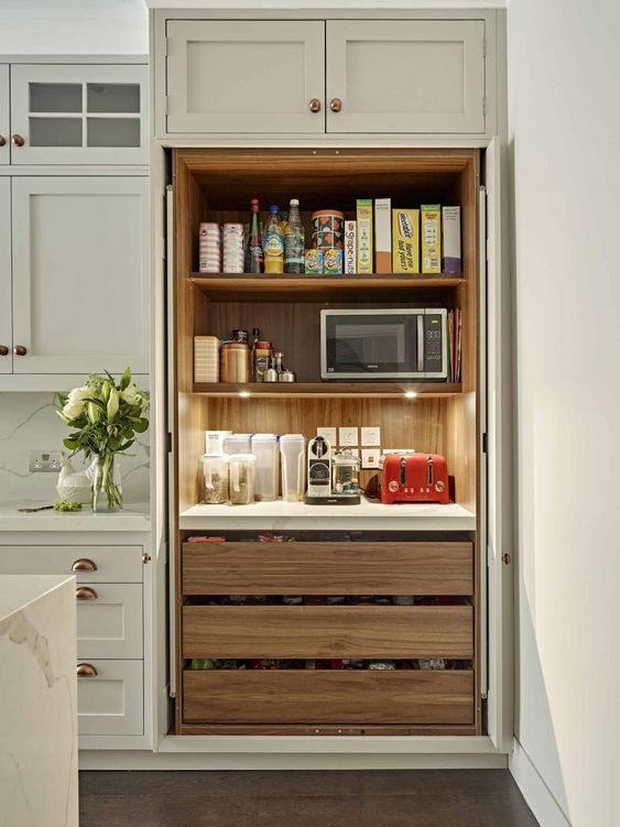 50 Smart And Cool BuiltIn Pantry Ideas DigsDigs