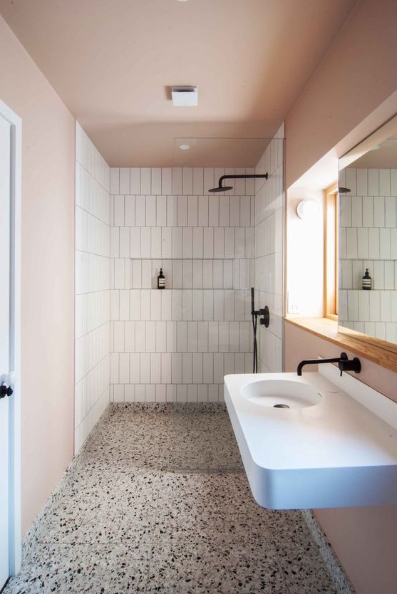 63 Eye-Catching Terrazzo Bathroom Decor Ideas - DigsDigs