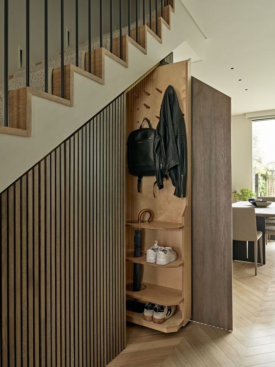 66 Smart Built-In Staircase Storage Ideas - DigsDigs