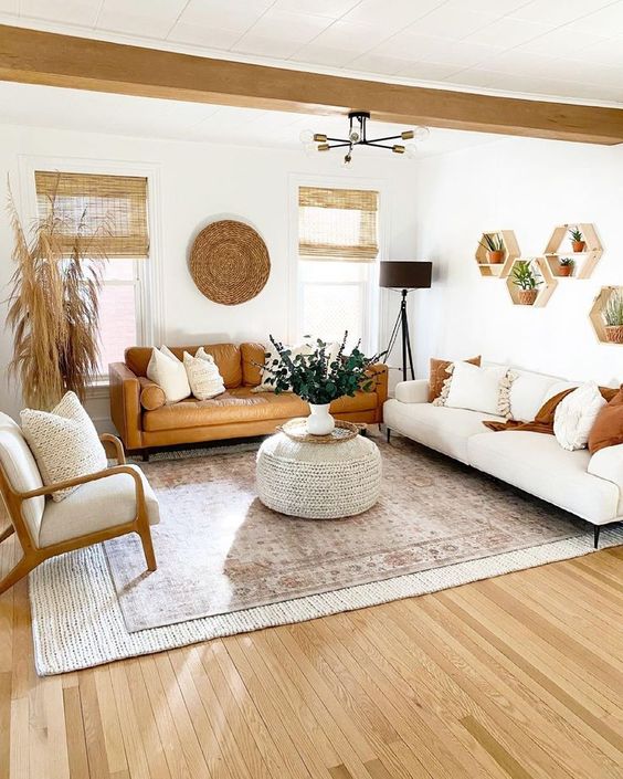 54 Eye-Catching Boho Living Room Decor Ideas - DigsDigs