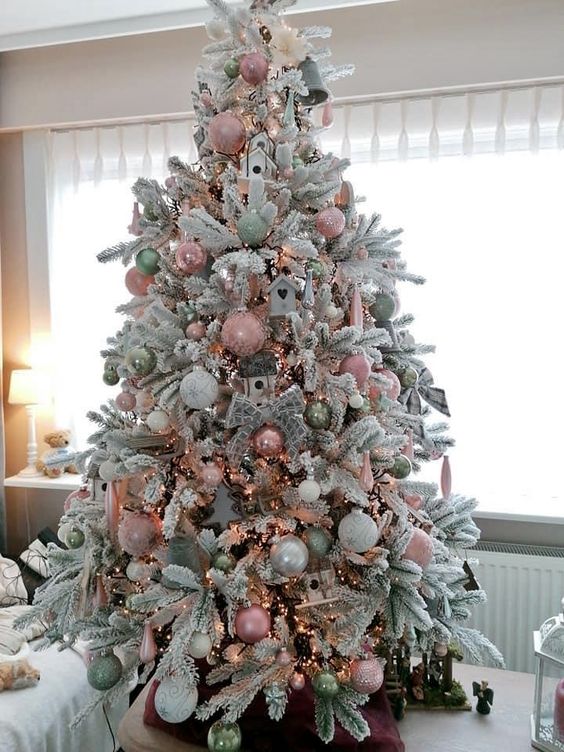 52 Delicate Pastel Christmas Tree Decor Ideas DigsDigs