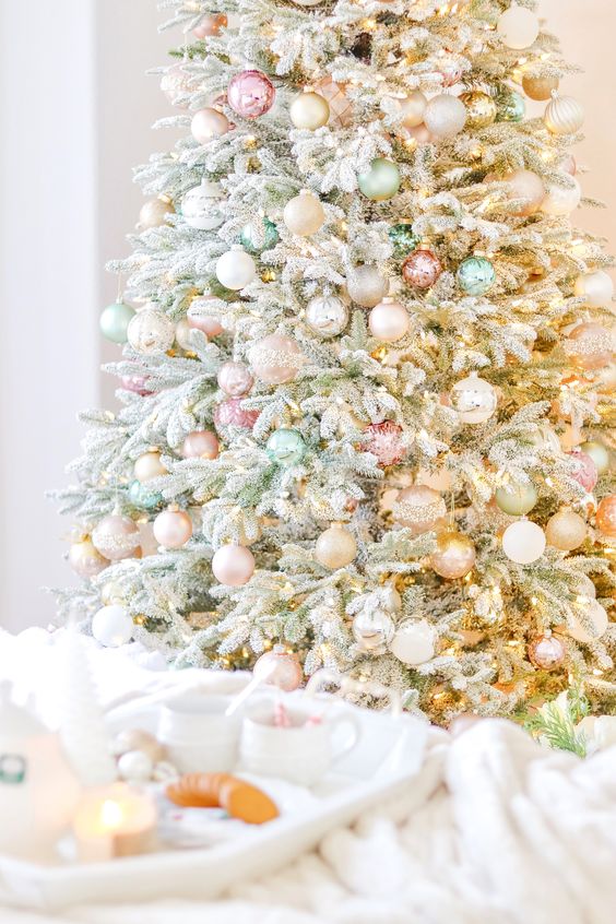 52 Delicate Pastel Christmas Tree Decor Ideas DigsDigs