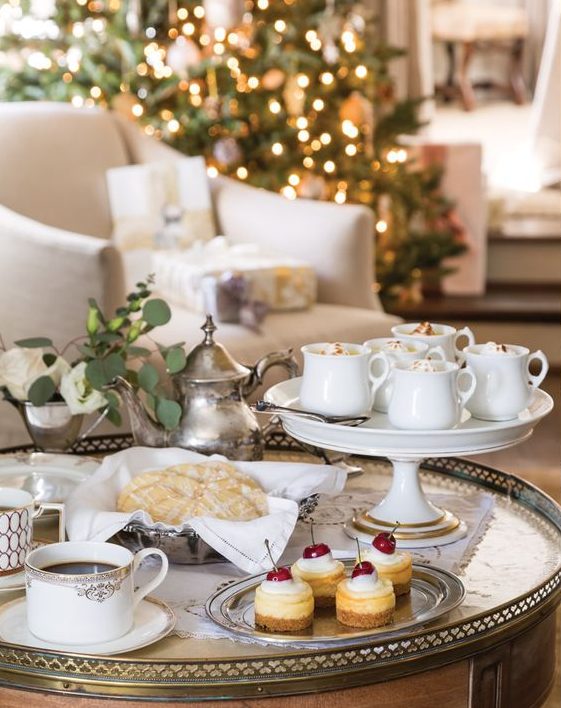 58 Lovely And Cozy Christmas Tea Party Ideas - DigsDigs