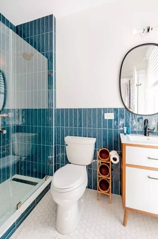 60 Trendy Stacked Tile Ideas For Bathrooms - DigsDigs