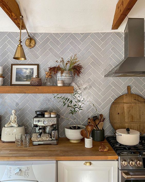 70 EyeCatchy Herringbone Tile Backsplashes DigsDigs