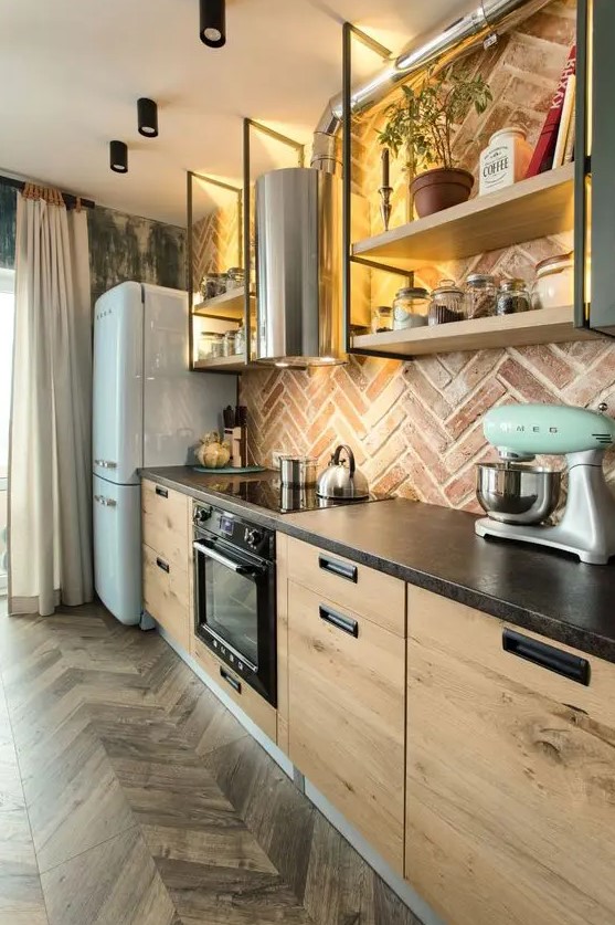 70 EyeCatchy Herringbone Tile Backsplashes DigsDigs