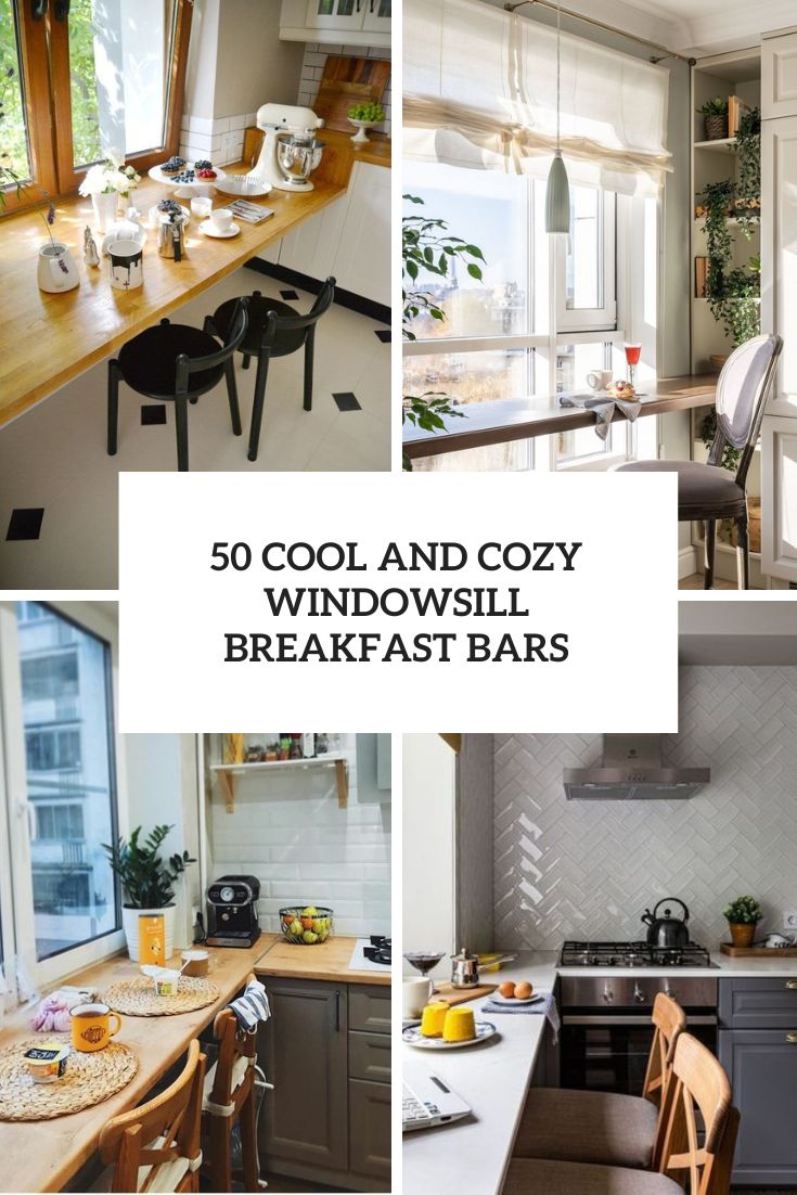 50 Cool And Cozy Windowsill Breakfast Bars