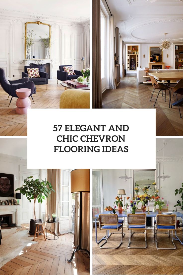 57 Elegant And Chic Chevron Flooring Ideas