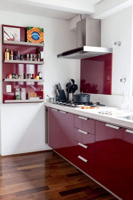 49 Sophisticated Burgundy Kitchen Decor Ideas DigsDigs