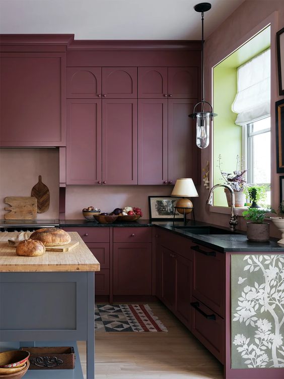 49 Sophisticated Burgundy Kitchen Decor Ideas DigsDigs