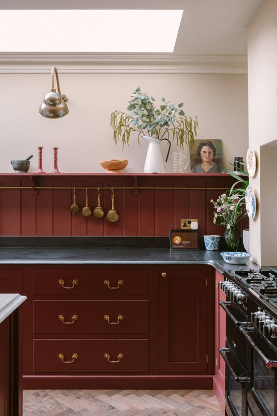 49 Sophisticated Burgundy Kitchen Decor Ideas DigsDigs