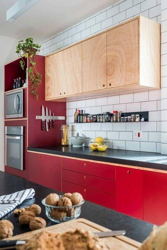 49 Sophisticated Burgundy Kitchen Decor Ideas DigsDigs