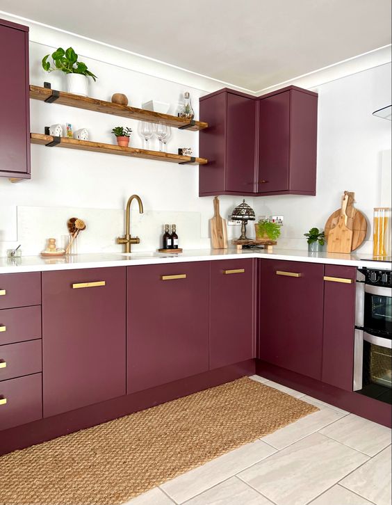 49 Sophisticated Burgundy Kitchen Decor Ideas DigsDigs