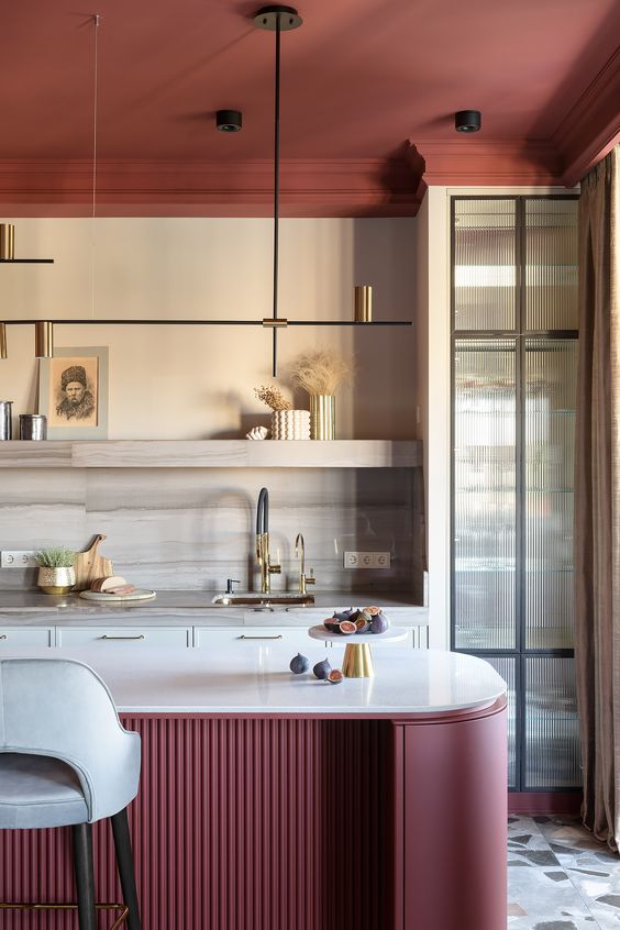 49 Sophisticated Burgundy Kitchen Decor Ideas DigsDigs