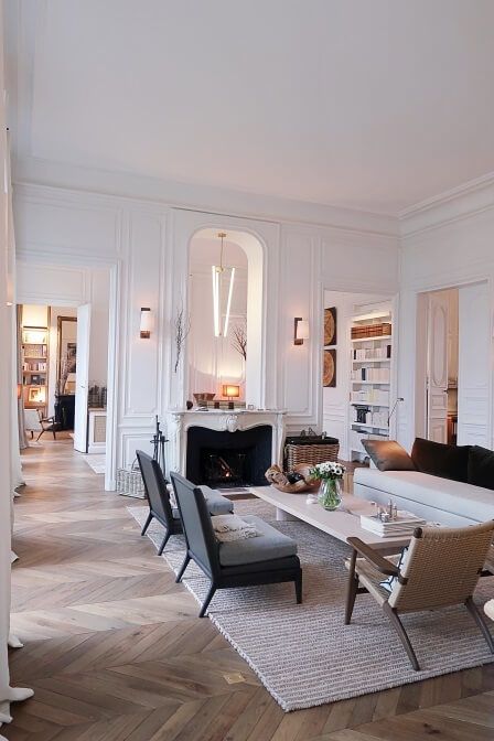 57 Elegant And Chic Chevron Flooring Ideas - DigsDigs