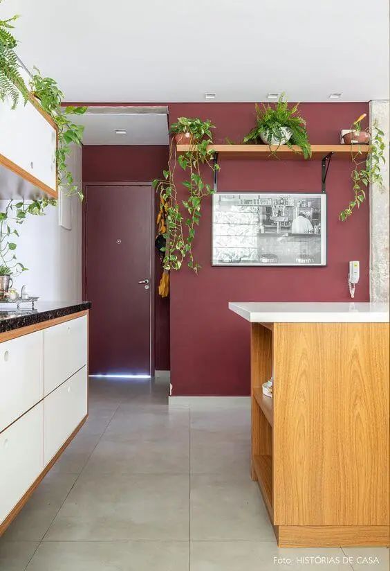 49 Sophisticated Burgundy Kitchen Decor Ideas DigsDigs