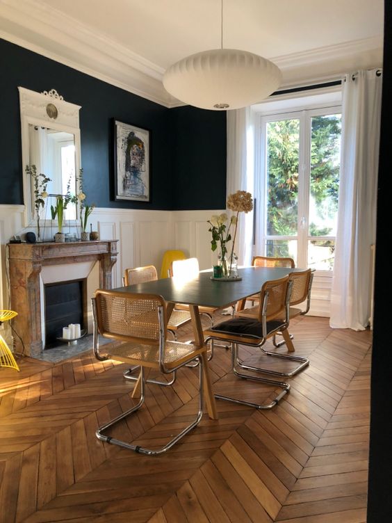 57 Elegant And Chic Chevron Flooring Ideas - DigsDigs