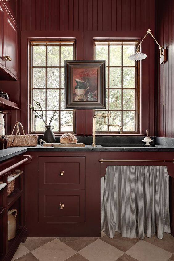 49 Sophisticated Burgundy Kitchen Decor Ideas DigsDigs