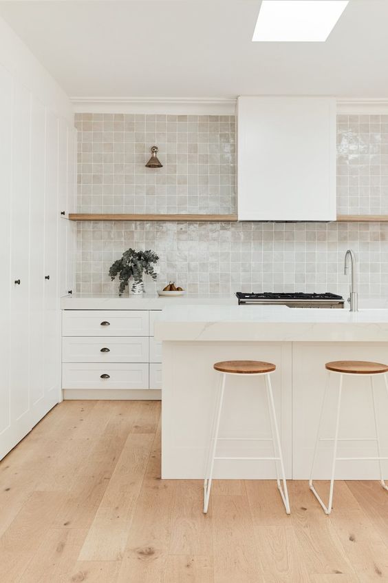 60 Edgy And Trendy Zellige Tile Backsplashes - DigsDigs