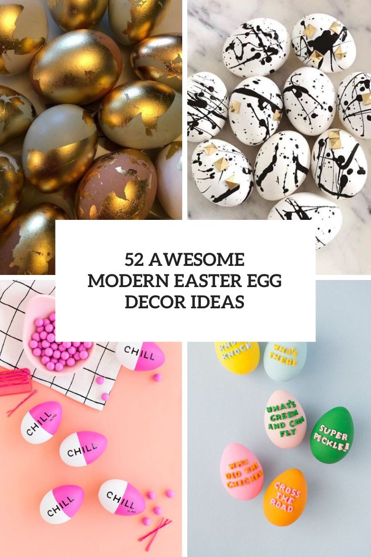 52 Awesome Modern Easter Egg Decor Ideas