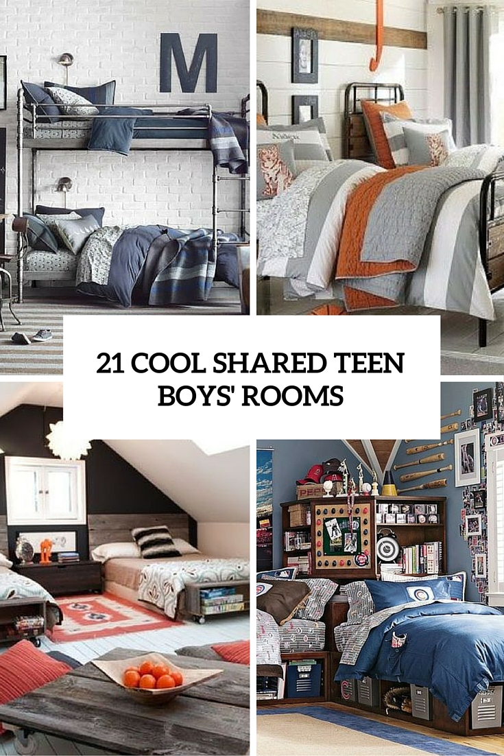 shared teen rooms boys boy cool decor coolest teenage bedroom bedrooms digsdigs designs décor decorate organize teenager nursery bed perfect