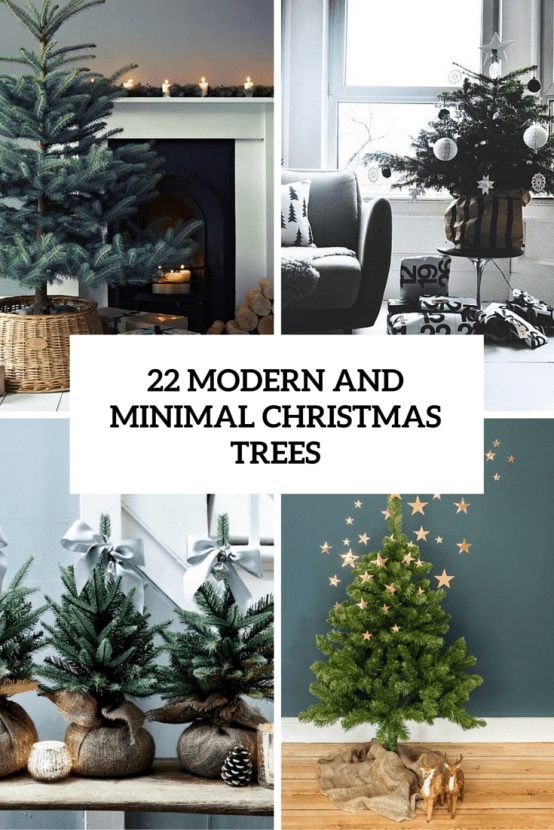 22 Minimalist  And Modern Christmas Tree D cor Ideas DigsDigs