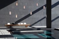 23 spa-like indoor pool with extensive glazing