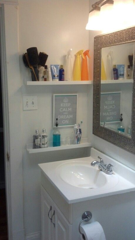 bathroom shelves