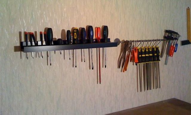 IKEA Ribba tool rack