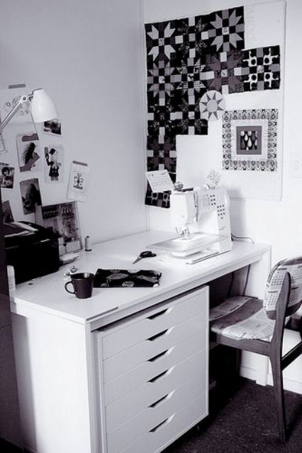 Melltorp hack with IKEA Alex drawer unit