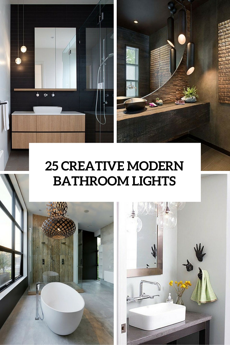 25 Creative Modern Bathroom Lights Ideas Youll Love DigsDigs