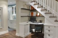 25 home office under the stairs