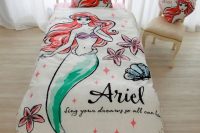 27 Ariel the mermaid print bedding