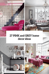 27 Pink And Grey Home Decor Cover